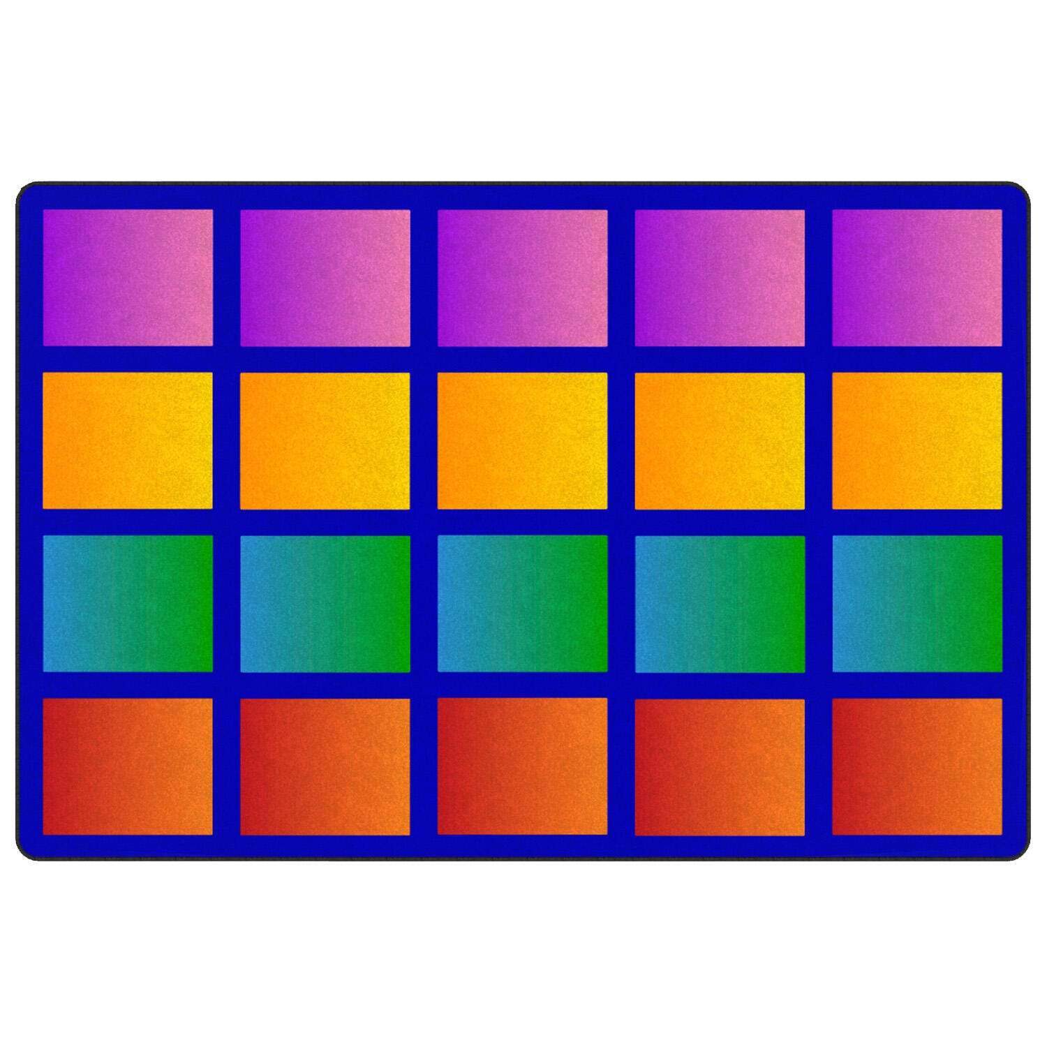 Childcraft ABC Furnishings Colorful Blocks Carpet for Classrooms, Rectangle 4002063